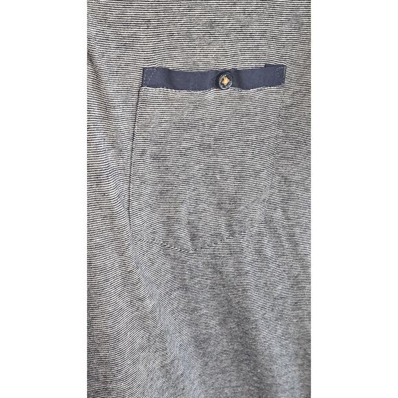 Denim & Flower Ricky Singh Men’s Large Polo Micro Stripe Floral Trim - Picture 4 of 7